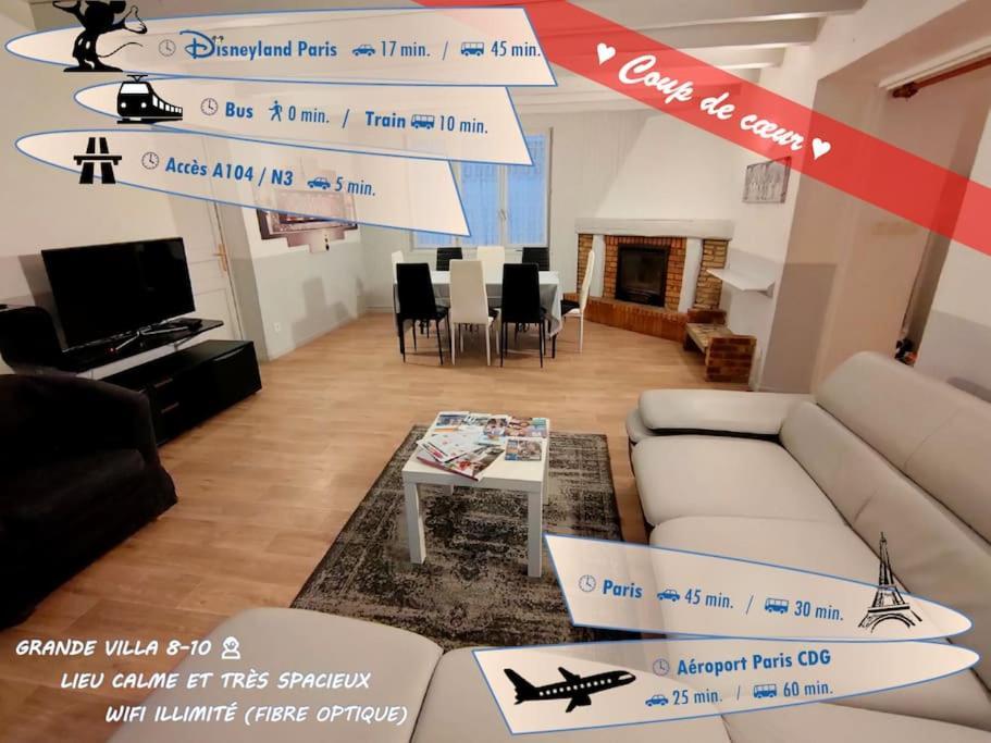 Pause Entre Deux Meaux ► Proche Disneyland Paris ► Wifi ► Netflix ► 24/24H Penchard Exterior photo